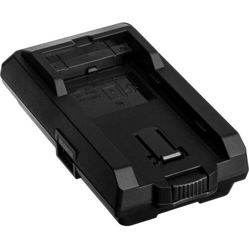 IDX System Technology battery adapter for CW-1 receiver, compatible with Sony L-Series batteries, shown from top view. – image 2