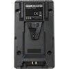 IDX System Technology male V-Mount adapter plate for video cameras, shown with mounting hardware and connection points.