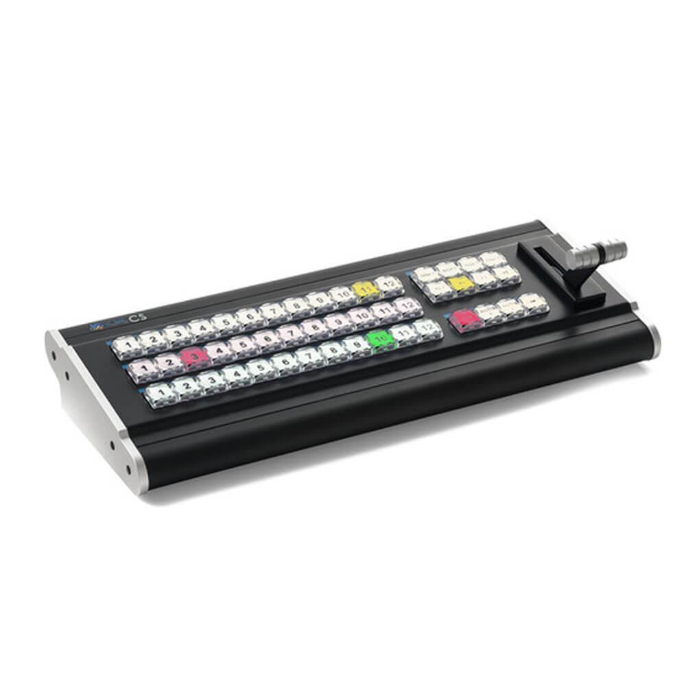 ACME Control Surface switcher panel for vMix by ACME Video Solutions, featuring multiple buttons and control knobs. – image 3