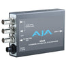 AJA ADA4 4-channel bi-directional audio converter with multiple input and output connections, used for professional video audio conversion.