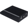 Rear view of AJA Pak Dock for Ki Pro Quad storage, showing SSD slot and connection ports for reliable professional video storage.