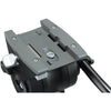 Libec ALX KIT tripod and fluid head for video cameras, featuring adjustable legs and smooth pan and tilt functionality.