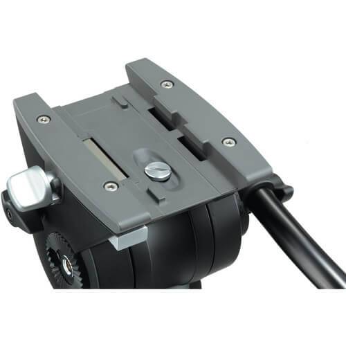 Libec ALX KIT tripod and fluid head for video cameras, featuring adjustable legs and smooth pan and tilt functionality. – image 2