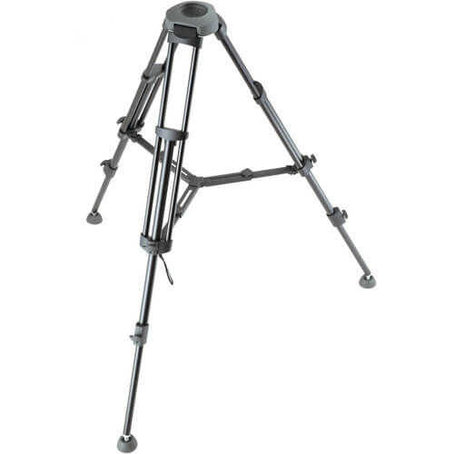 Libec ALX KIT tripod and fluid head setup for video cameras, shown with adjustable tripod legs and smooth pan head. – image 3