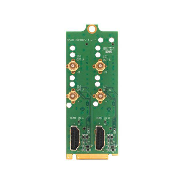 OpenGear dual rear module for OG-DA-HDTV-SDI-II-MB by Apantac, shown installed in an openGear chassis. – image 1