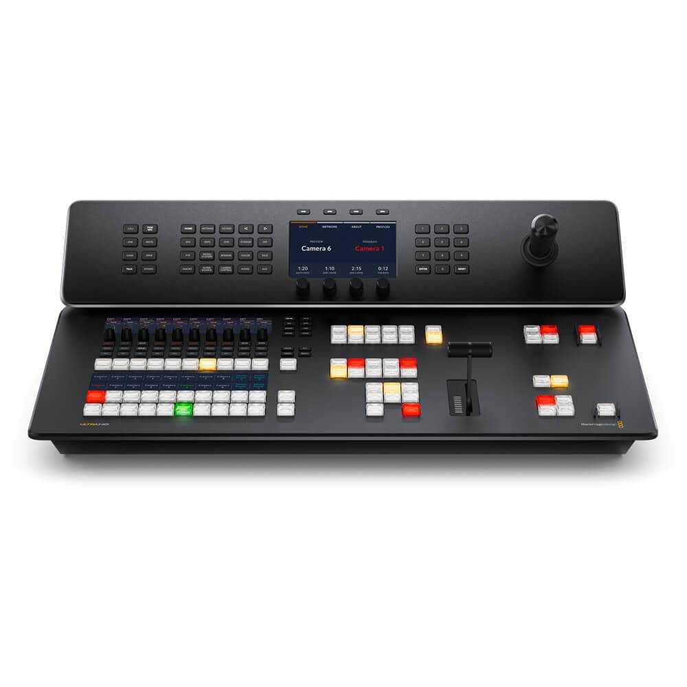 Blackmagic Design ATEM Television Studio 4K8 video switcher with 2TB storage, front view showing control panel and connections. – image 1