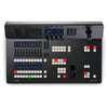 Blackmagic Design ATEM Television Studio 4K8 2TB video switcher with control panel and multiple input/output ports visible from top view.