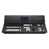 Front view of Blackmagic Design ATEM Television Studio HD8 video switcher with 2TB storage, featuring control panel and multiple input ports.