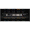 Rear view of Blackmagic Design ATEM Television Studio HD8 2TB video switcher showing input ports and controls.