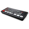 Rear view of Blackmagic Design ATEM Mini HDMI Live Production Switcher showing input/output ports and control features.