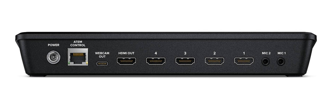 Blackmagic Design ATEM Mini HDMI video switcher with rear ports and control panel for live production and video switching. – image 3
