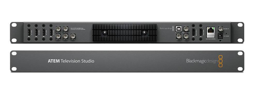 Blackmagic Design ATEM Television Studio video switcher with multiple HDMI and SDI input ports and control interface. – image 1