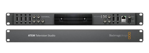 Blackmagic Design ATEM Television Studio video switcher with multiple input buttons and control panel. – image 1