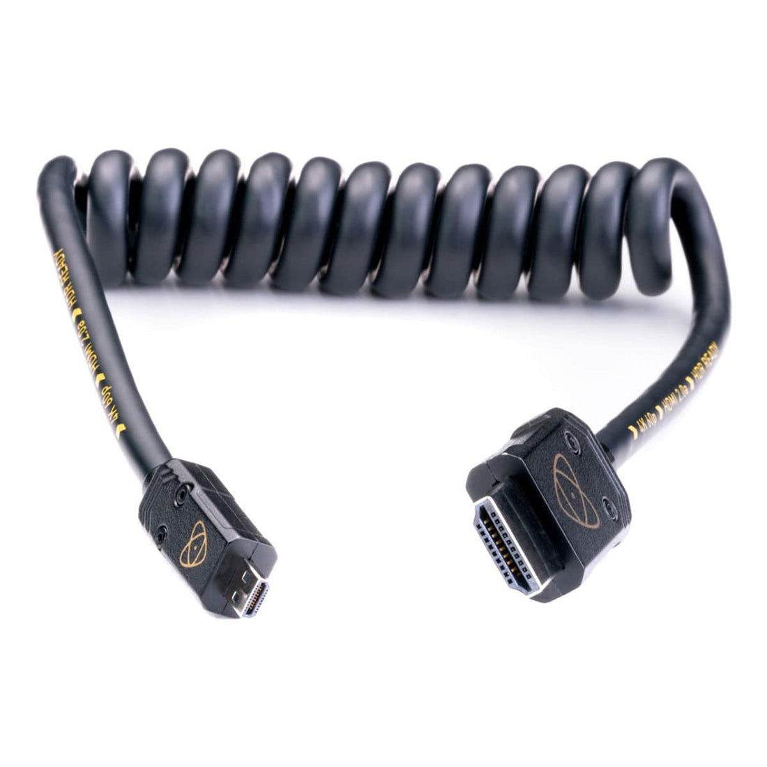 Atomos AtomFLEX Coiled Micro-HDMI to HDMI Cable (12 to 24") - Coremicro – image 1