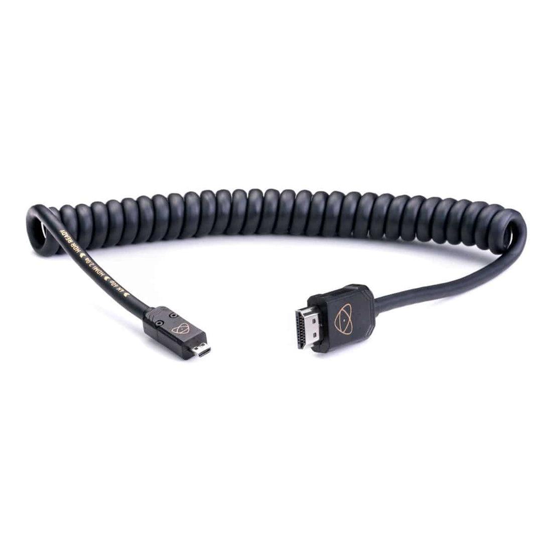 Atomos AtomFLEX Coiled Micro-HDMI to HDMI Cable (16 to 32") - Coremicro – image 1