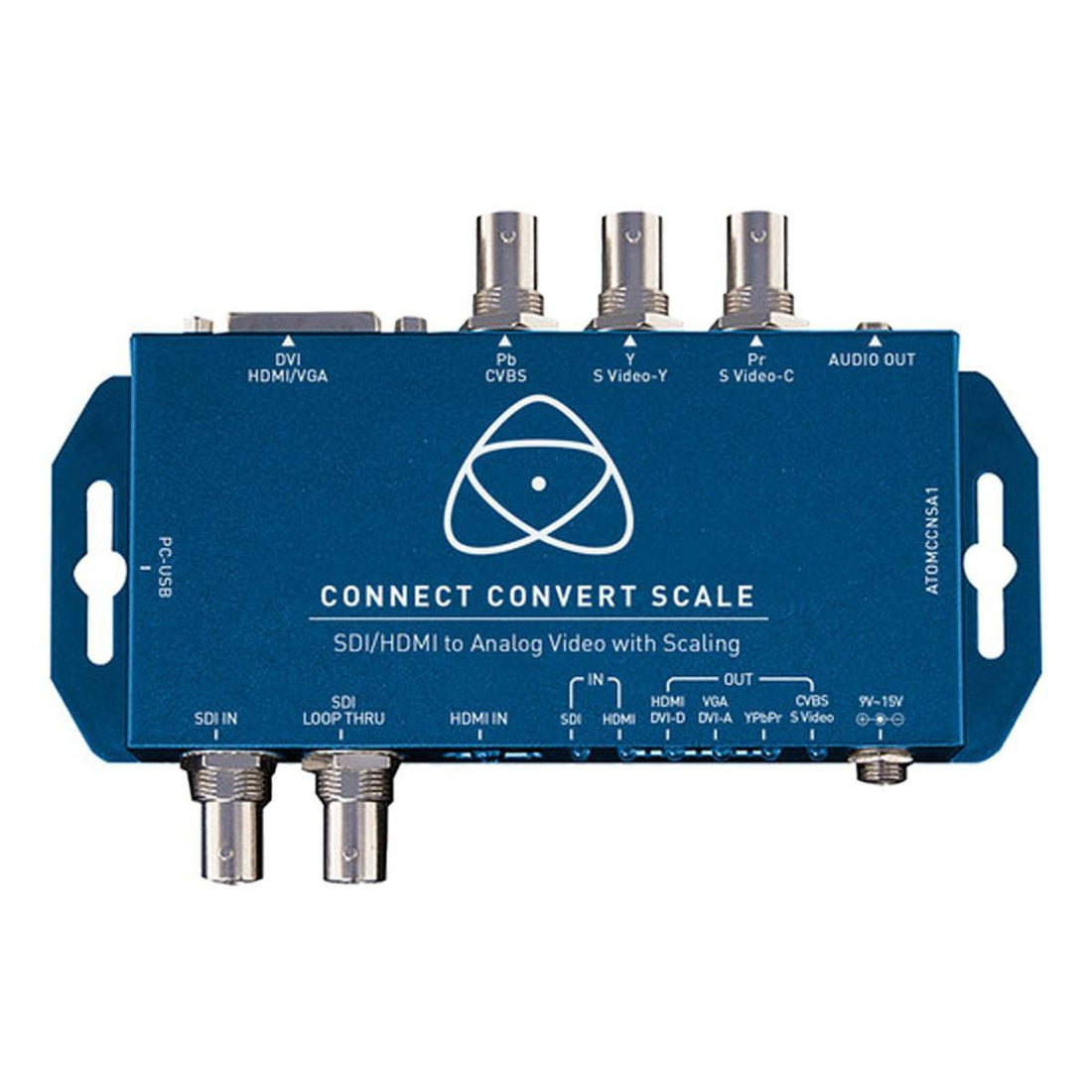 Atomos Connect Convert D/A video converter with SDI and HDMI inputs to analog output, featuring portable design and professional connectivity. – image 1