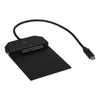 Atomos USB-C 3.1 powered docking station with multiple ports for connecting recording and streaming devices.