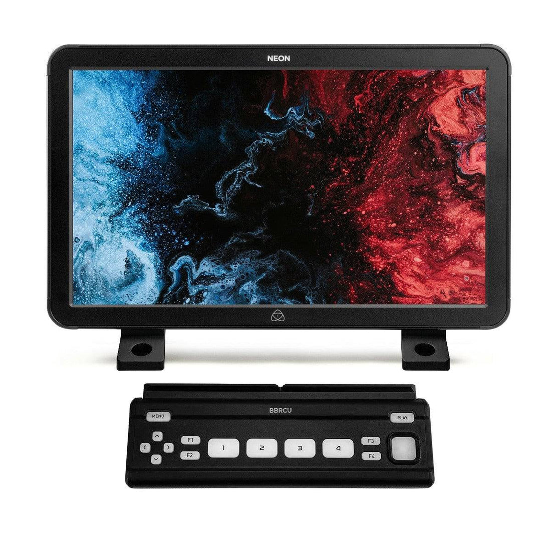 Atomos NEON 17-inch 4K 10-bit HDR cinema monitor and recorder displayed from the front view. – image 1