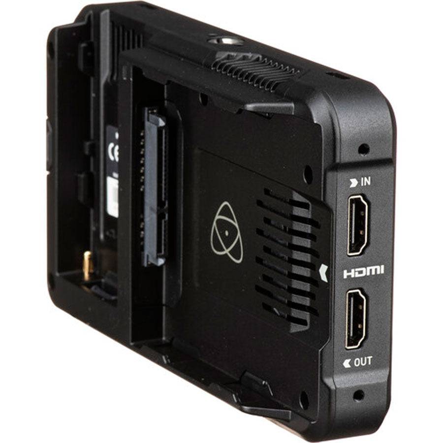 Atomos Ninja V 5-inch 4K HDMI portable monitor and recorder with connection ports and display interface on the back. – image 4
