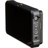 Atomos Ninja V 5-inch 4K HDMI portable monitor and recorder, side view showing controls and sleek design.