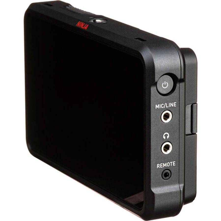 Atomos Ninja V 5-inch 4K HDMI portable monitor and recorder, side view showing controls and sleek design. – image 3