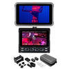 Atomos Ninja V+ recorder with AtomX CAST streaming device, showing setup and connection of recorder accessories.