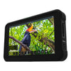 Atomos Shinobi 5-inch 4K HDMI video monitor showing screen interface and control buttons for professional video monitoring.