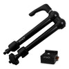 Atomos AtomX 10-inch arm and quick release baseplate for video cameras, featuring 1/4"-20 mounting compatibility.