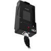 Atomos AtomX Ethernet/NDI expansion module for Ninja V on-camera monitor, showing front view with ports and branding.