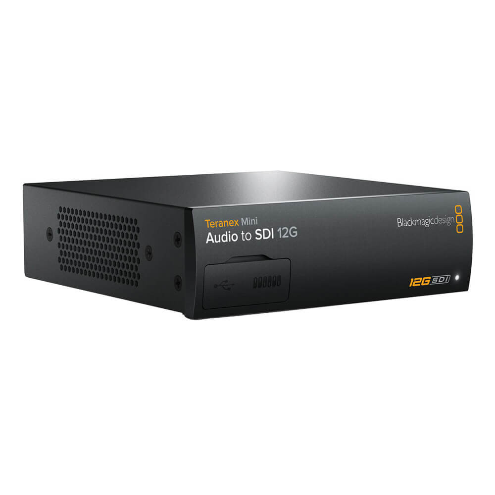 Blackmagic Design Teranex Mini Audio to SDI 12G converter, compact video converter with audio and SDI output features. – image 1