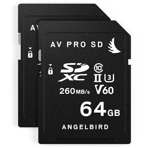 Angelbird 64GB AV Pro MK2 UHS-II SDXC Memory Card (2-Pack) - Coremicro – image 1