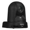 Panasonic AW-UE50 PTZ camera in black with AW-RP60 controller, showcasing professional-grade video streaming equipment.
