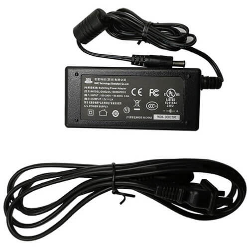 BirdDog 12VDC 2A power adapter for P100 and P200 cameras, compact power supply with durable plug and cable. – image 1