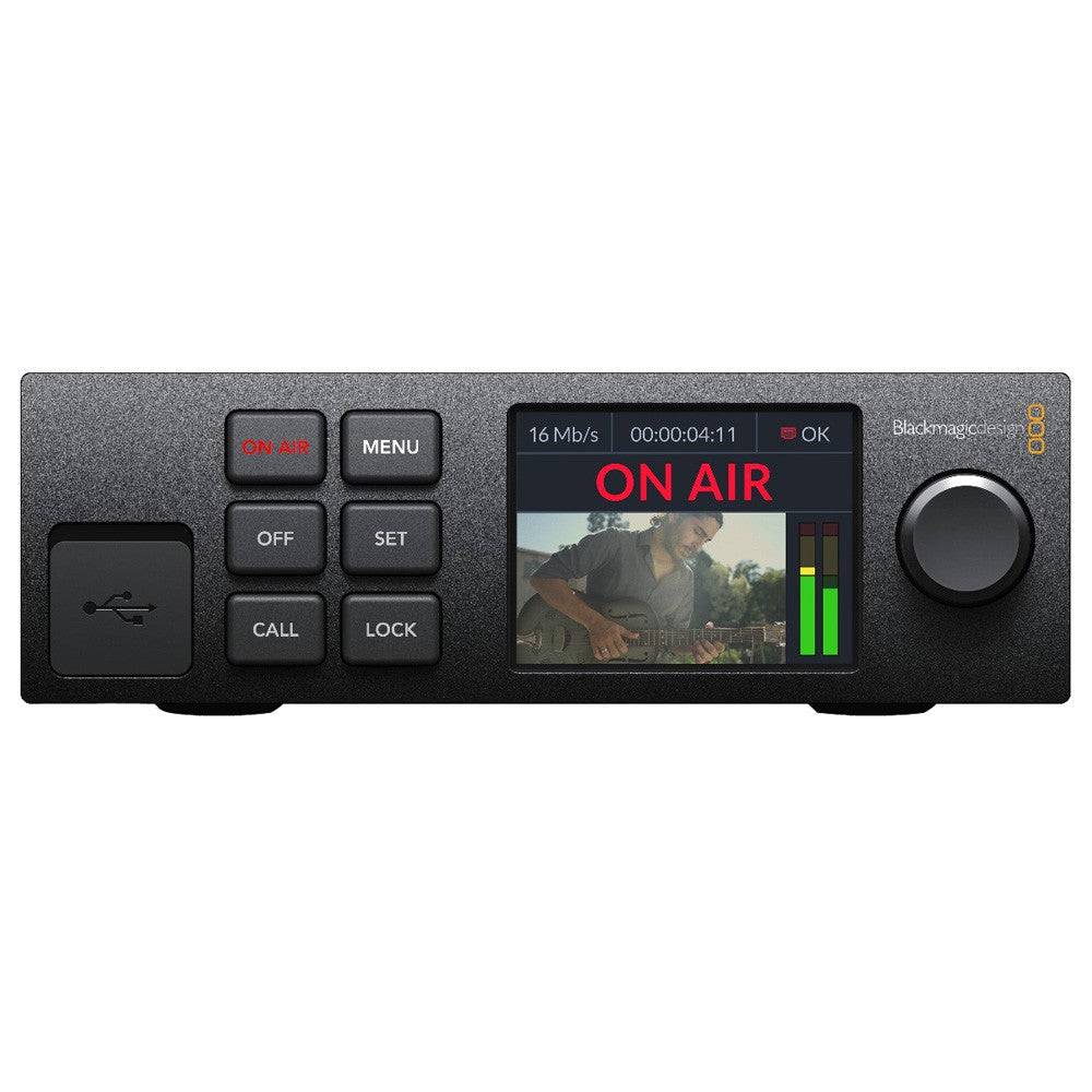 Blackmagic Design Web Presenter HD streaming encoder showing front view with control panel and HDMI input ports. – image 2
