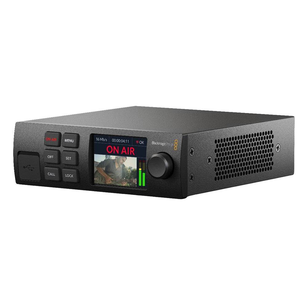 Blackmagic Design Web Presenter HD streaming encoder with front view showing control buttons and ports for live video streaming. – image 1