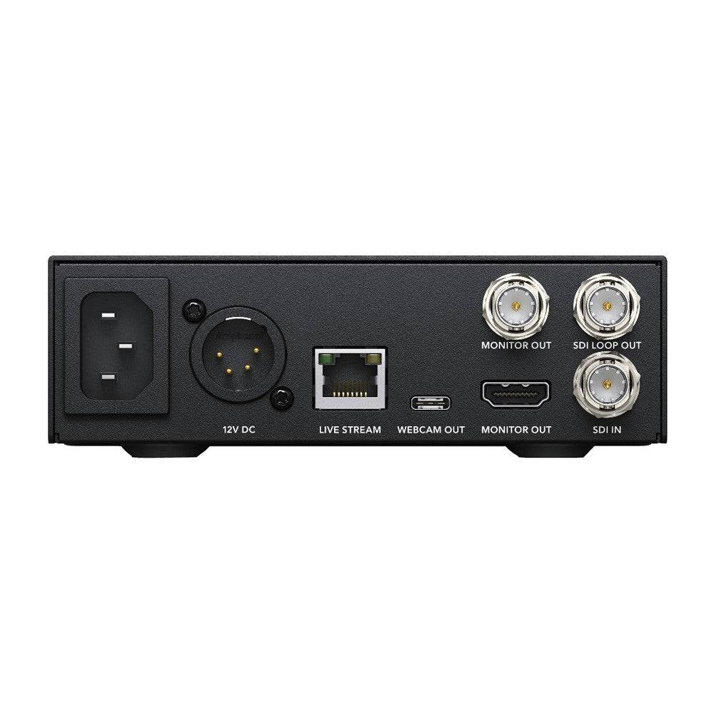 Rear view of Blackmagic Design Web Presenter HD streaming encoder showing input ports and connectivity options. – image 3