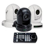 BirdDog Eyes P200 3x NDI PTZ Cameras Bundle with Controller (2xWhite, Black) - Coremicro