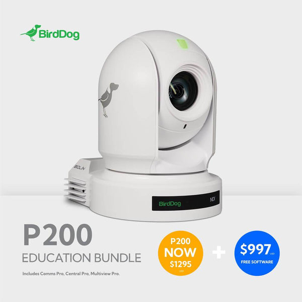 BirdDog Eyes P200 1080P 30x Full NDI PTZ Camera Education Bundle (White) - Coremicro – image 5