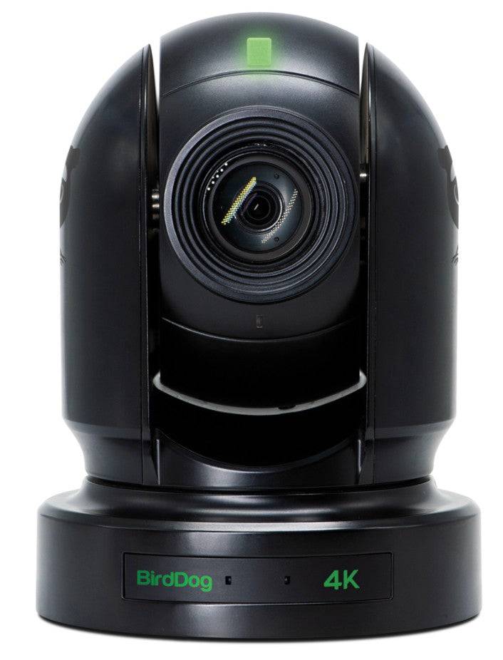 BirdDog Eyes P400 10-bit Full NDI 4K PTZ camera with adjustable lens and mounting bracket, capturing high-resolution video. – image 2