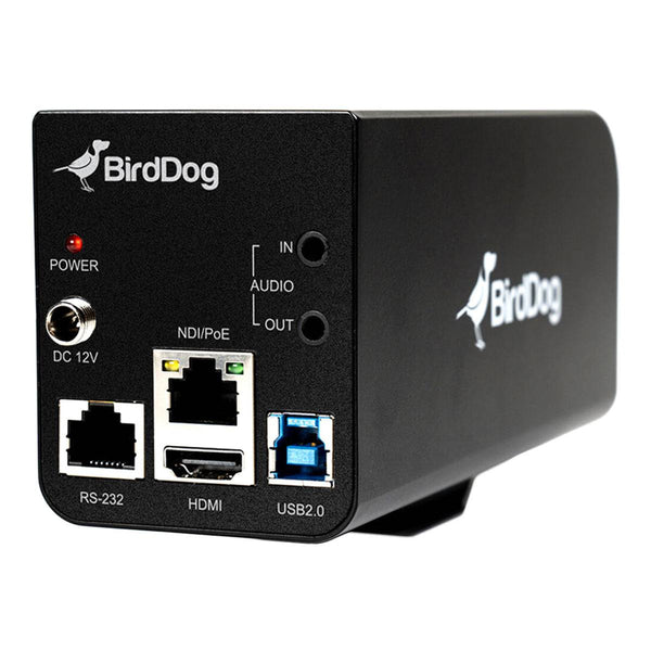 BirdDog PF120 1080p Full NDI box camera with 20x optical zoom, rear view showing ports and connections – image 2