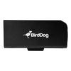 BirdDog PF120 1080p Full NDI box camera showing side view with 20x optical zoom and professional video camera features.