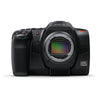 Blackmagic Design Blackmagic Cinema Camera 6K front view showing lens mount and camera body for professional video production.
