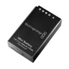 Blackmagic Design Pocket Cinema Camera battery showing the compact black battery pack with brand logo and connectors.