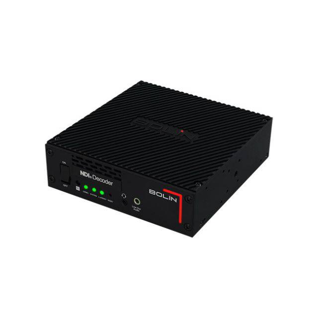 Bolin Technology EG40N NDI to 12G-SDI and HDMI 2.0 video converter device showing ports and control buttons. – image 1