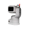 Bolin Technology EXU420NW 4K60 outdoor PTZ camera in white, featuring NDI 6-ready capabilities and motorized pan-tilt-zoom.
