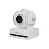 Bolin Technology N2-220X FHD NDI|HX3 PTZ camera in white, showing adjustable lens and control buttons on the device