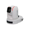 Bolin Technology R9-418F 4K indoor PTZ camera in white, showing the camera with adjustable lens and mounting base.