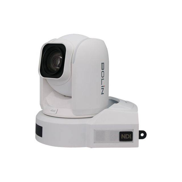 Bolin Technology R9-418N 4K NDI PTZ camera in white with adjustable lens and pan-tilt-zoom features. – image 1