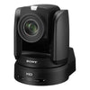 Sony BRC-H800 HD PTZ camera with 1-inch CMOS sensor and PoE+, shown in black, featuring adjustable lens and control panel.