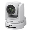 Sony BRC-H800 HD PTZ camera with 1-inch CMOS sensor in white, showing front view with lens and control panel.